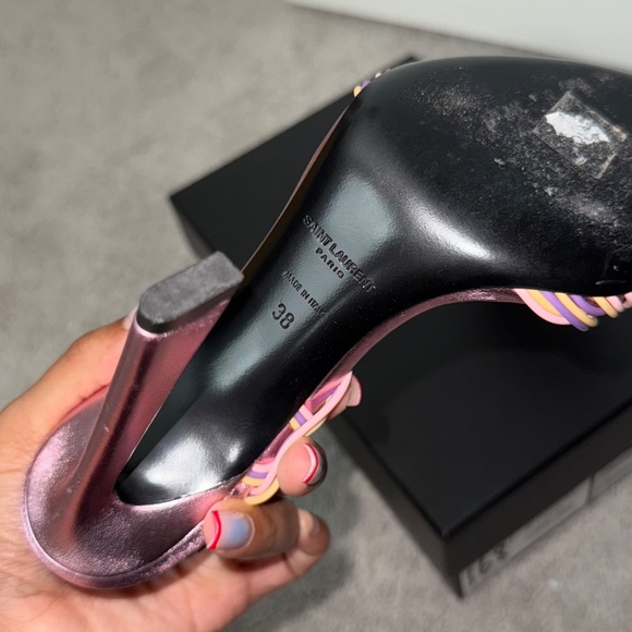 Saint Laurent Scoubi 105 Strappy Sandal size 38 - Picture 6 of 8